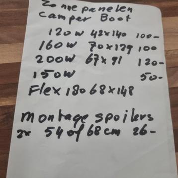Zonnepanelen 50w 120w 150w 160w en 200w beschikbaar voor biedingen