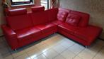 Montel hoekbank leer, Huis en Inrichting, Banken | Bankstellen, Ophalen, Gebruikt, Hoekbank, Montel Lederen Hoekbank