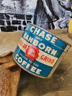 WWII US full Chase & Sanborn coffee tin, Verzamelen, Amerika, Ophalen of Verzenden, Landmacht