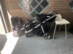 Dubbele kinderwagen en 2 eetstoelen, Ophalen, Zo goed als nieuw, Kinderwagen of Buggy