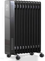 elektrische Olieradiator van 2000watt | Zwart | Verrijdbaar, Ophalen, Nieuw