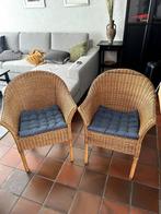 2x lloyd loom stoelen, Ophalen, Twee, Bruin, Klassiek