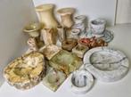 Marmeren vaas, waxinelichtje, asbak, beeldje, natuursteen, Antiek en Kunst, Ophalen of Verzenden