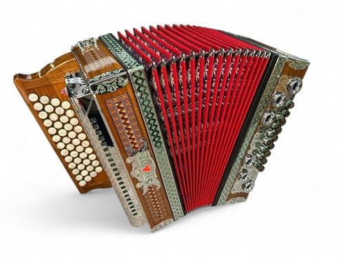 Mooie Strasser Professional G-C-F-B + garantie, Muziek en Instrumenten, Accordeons, Zo goed als nieuw, Overige merken, Met koffer