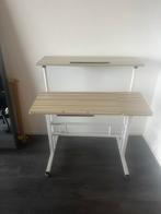 Verstelbaar bureau met twee niveaus, Computers en Software, Ophalen, Gebruikt, In hoogte verstelbaar