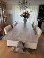 Mooie eetkamer tafel teak 300 x 100 cm, Huis en Inrichting, Ophalen, Teakhout, 50 tot 100 cm, Vijf personen of meer