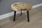 Ronde suar salontafel – 50 cm -BT123, Huis en Inrichting, Ophalen of Verzenden, Nieuw, Rond, Metaal