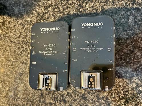 Yongnuo digital YN-622C Trigger set voor Canon, Audio, Tv en Foto, Fotografie | Flitsers, Zo goed als nieuw, Overige merken, Ophalen of Verzenden