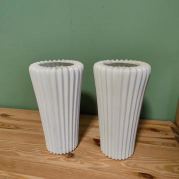 Set van 2 Vintage IKEA jaren 90 Bista plissé lamp tafellamp