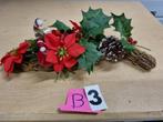 decoratie met hulst en kerstster [b3], Diversen, Kerst, Ophalen of Verzenden