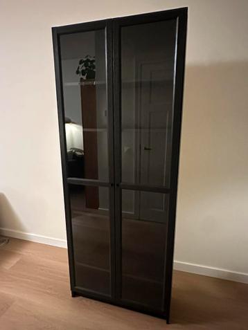 Ikea billy zwart - vitrinekast - afbeelding 1