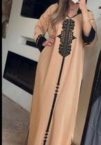 Djallaba nude bruin met zwart nieuw, Overige typen, Bruin, Ophalen of Verzenden, Zo goed als nieuw