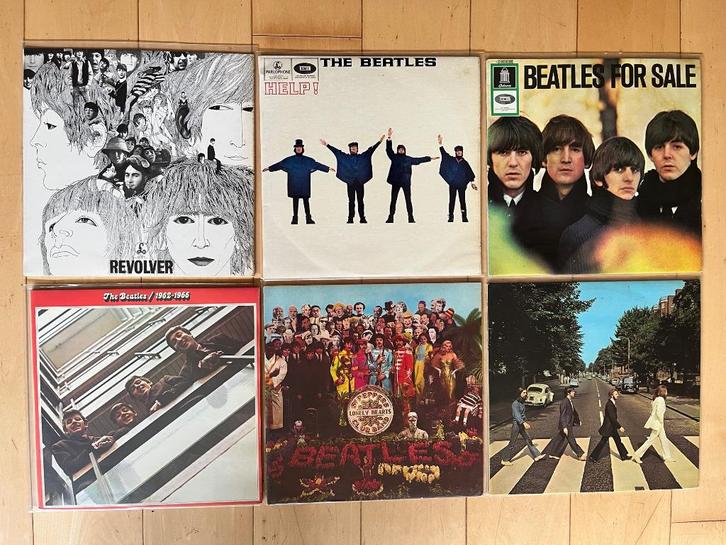 Beatles: 162/1966, Revolver, Sgt.P, Help , Abbey R, For S., Cd's en Dvd's, Vinyl | Pop, Zo goed als nieuw, 1960 tot 1980, Overige formaten