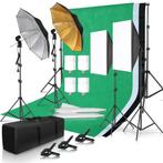 Fotostudio Verlichtingskit - Achtergrond & Softbox Set, Verzenden, Nieuw, Lamp of Flitsset