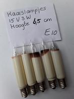 5 Kaarslampjes 15v3w reservelampjes kerstverlichting E10, Diversen, Kerst, Ophalen of Verzenden, Zo goed als nieuw