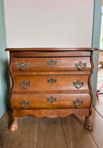 Antiek / vintage buikkastje – ladekast – massief hout, Ophalen, 50 tot 100 cm, Zo goed als nieuw, 3 of 4 laden