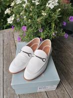 Nieuw: Mooie wit leren MANFIELD loafers/instappers maat 39!, Ophalen of Verzenden, Nieuw, Wit, Instappers