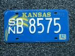 Kentekenplaat licenseplate Kansas no. 8 USA, Verzenden, Gebruikt, Auto's