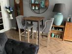 Bartafel riviera maison en 2 barstoelen richmond, Huis en Inrichting, Ophalen, 50 tot 100 cm, Vierkant, Tot twee personen