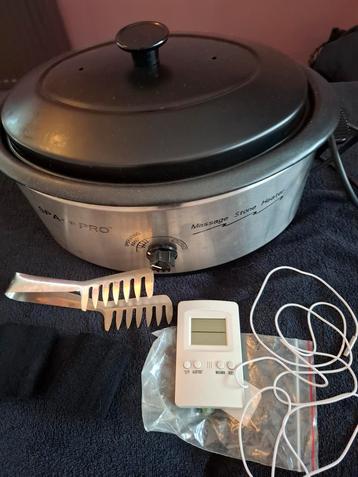 Hotstonepan incl. stenen, thermometer beschikbaar voor biedingen