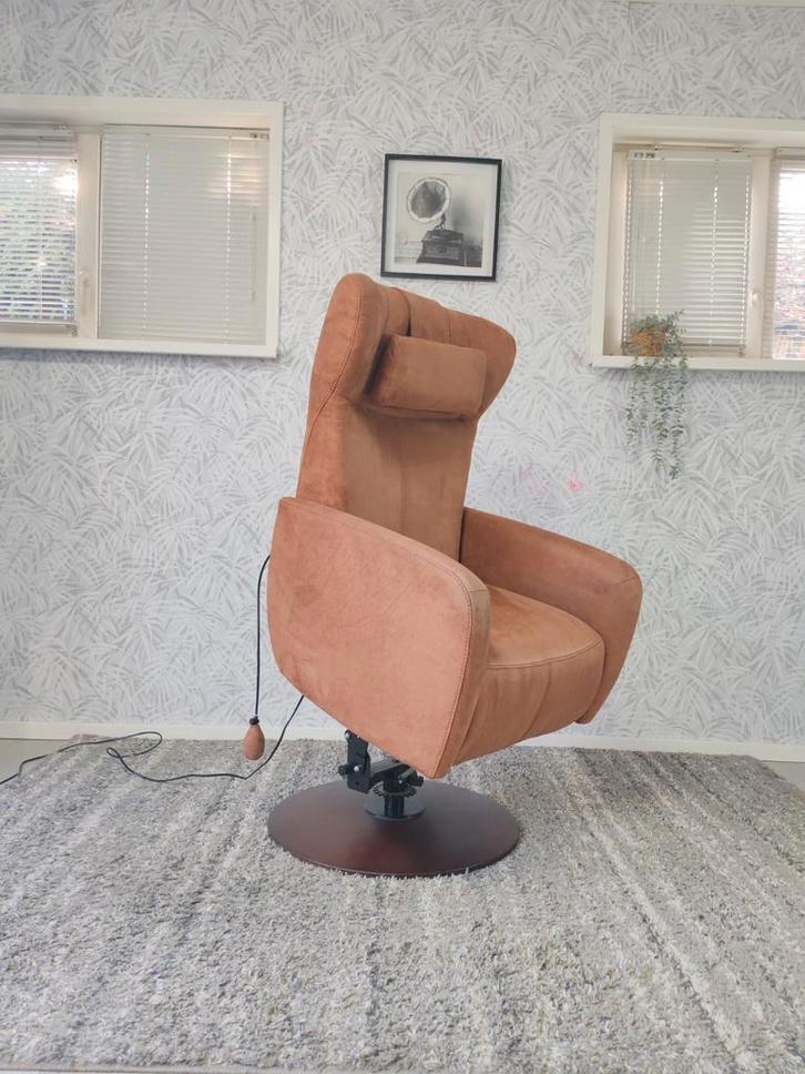 Prominent Sorisso sta op stoel relax fauteuil, Huis en Inrichting, Fauteuils, Zo goed als nieuw, Stof, 75 tot 100 cm, 75 tot 100 cm