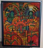 Kleurrijk Schilderij - Abstracte Kunst, Ophalen of Verzenden