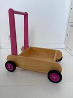 Houten Loopwagen Van Dijk (roze), Kinderen en Baby's, Speelgoed | Houten speelgoed, Ophalen of Verzenden, Gebruikt, Duw- of Trekspeelgoed