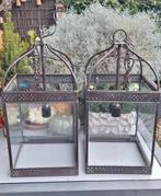 2 prachtige elektrische hanglampen, smeedijzer, Huis en Inrichting, Lampen | Hanglampen, Ophalen, Zo goed als nieuw, Minder dan 50 cm