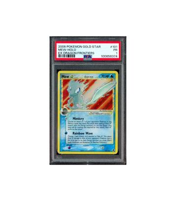 Pokemon Mew Gold Star EX Dragon Frontiers #101 PSA 1 beschikbaar voor biedingen