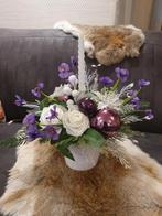 Nieuw kunstbloemstuk kerst, Ophalen of Verzenden, Nieuw