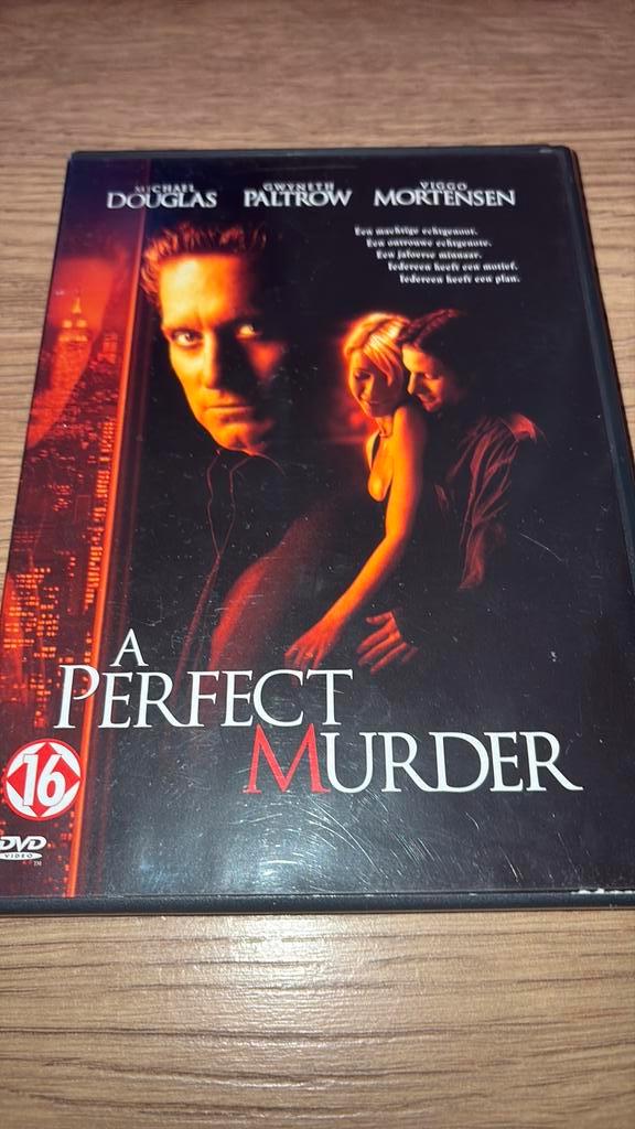 A Perfect Murder. Michael Douglas en Viggo Mortensen., Cd's en Dvd's, Dvd's | Thrillers en Misdaad, Zo goed als nieuw, Actiethriller
