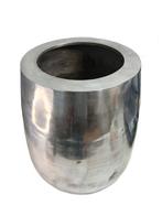 Grote metalen zilveren plantenpot, Overige materialen, Gebruikt, 40 cm of meer, Rond