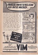 Retro reclame 1941 Vim oorlogstijd extra goed opletten, Verzamelen, Ophalen of Verzenden