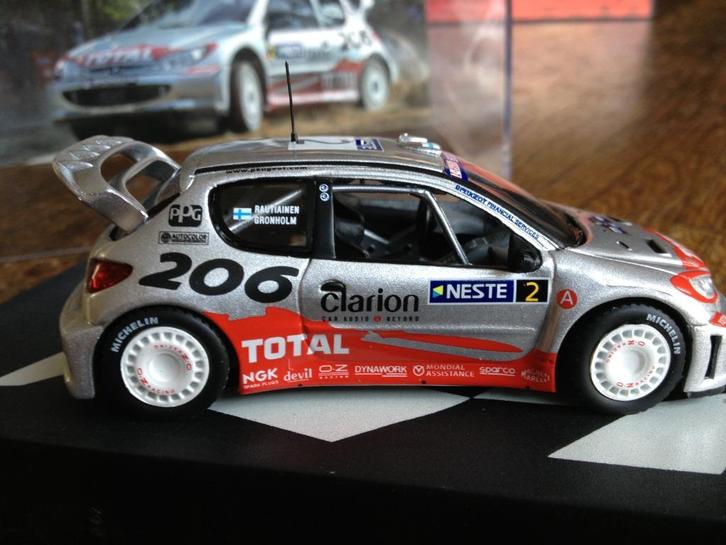 Peugeot 206 WRC 2002 Gronholm, Hobby en Vrije tijd, Modelauto's | 1:43, Nieuw, Auto, Solido, Ophalen of Verzenden