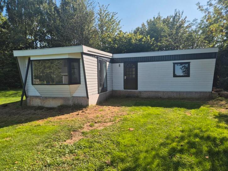 Ruim hoekchalet/ Stacaravan/noodwoning, Caravans en Kamperen, Stacaravans, tot en met 3, Ophalen