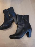 Ecco zwarte lederen enkellaarsjes maat 38, Kleding | Dames, Schoenen, Ecco, Verzenden, Zwart, Lage of Enkellaarzen