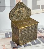 1890-1900-1910 Oud-Hollands kist kistje hout koper Antiek, Antiek en Kunst, Ophalen of Verzenden