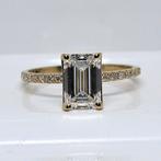 21 Lab Grown 2.00 Carat Diamanten ring, Certificaat, 17.3 mm, Verzenden, Geen, Nieuw, 17 tot 18