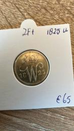 Kwartje Willem I 1825U, Postzegels en Munten, Munten | Nederland, Ophalen of Verzenden, Koning Willem I, 25 cent