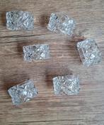 6 servetringen kristal 5,5 cm x 3 cm, Ophalen, Nieuw