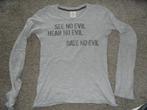 Leuk, grijs T-shirt van Abercrombie & Fitch, maat S, Ophalen of Verzenden, Zo goed als nieuw, Lange mouw, Maat 36 (S)