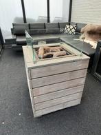 Livin’ Flame Vuurtafel – Compleet met Glas & Gasfles, Tuin en Terras, Ophalen, Zo goed als nieuw