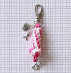 Knoopie Pink Ribbon - handgemaakte sleutelhanger, Verzamelen, Sleutelhangers, Verzenden, Nieuw, Overige typen
