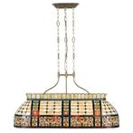 Tiffany hanglamp, Ophalen, Zo goed als nieuw, Glas, Art deco art nouveau