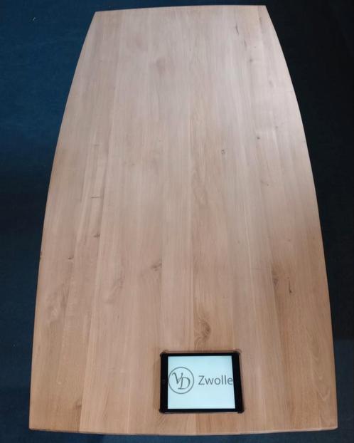 EXCLUSIEF bij VD Zwolle Eiken eettafel op maat industrieel, Huis en Inrichting, Tafels | Eettafels, Nieuw, 100 tot 150 cm, 200 cm of meer