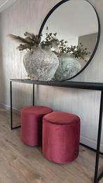 Woood poefjes. Nieuwstaat!!!!, Ophalen, Zo goed als nieuw, Rond, Minder dan 50 cm