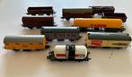 10 HO wagons (vintage) en 2 locomotieven., Hobby en Vrije tijd, Modeltreinen | H0, Gelijkstroom, Ophalen of Verzenden, Lima, Gebruikt