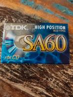 TDK SA60 (1994-1997) in seal, Ophalen of Verzenden, Nieuw in verpakking, 1 bandje, Origineel