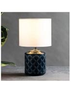 2 x tafellamp / Nachtlampje / sier lampje donker blauw, Huis en Inrichting, Lampen | Tafellampen, Ophalen, Zo goed als nieuw, Minder dan 50 cm