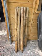 Paaltjes geïmpregneerd tuinhout 120 cm x 50 mm dik, Tuin en Terras, Palen, Balken en Planken, Ophalen, Zo goed als nieuw, 250 cm of meer